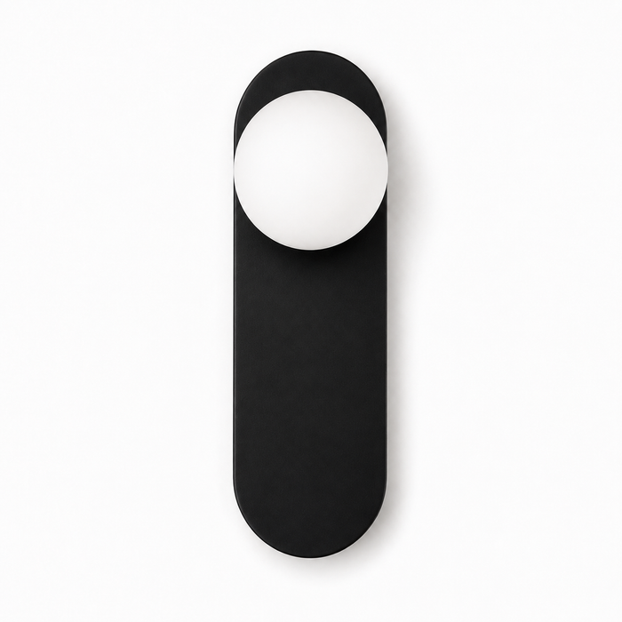 Oval Plate Wall Light - Globe LED Sconce