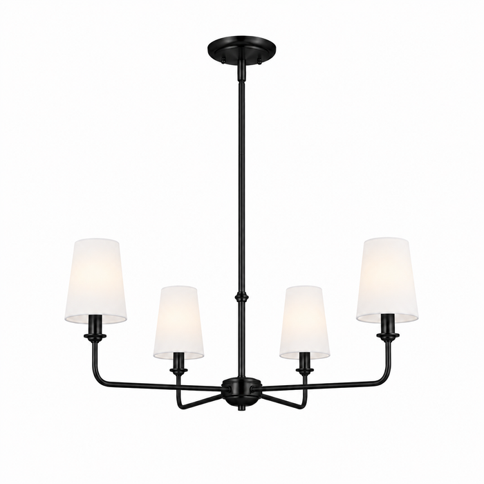 Wrought Iron Chandelier - 4-Light Kitchen Island Light