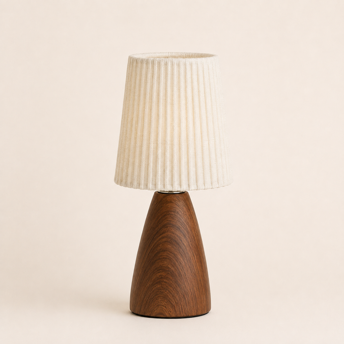 Pleated Table Lamp - Retro Fabric USB Study Lamp