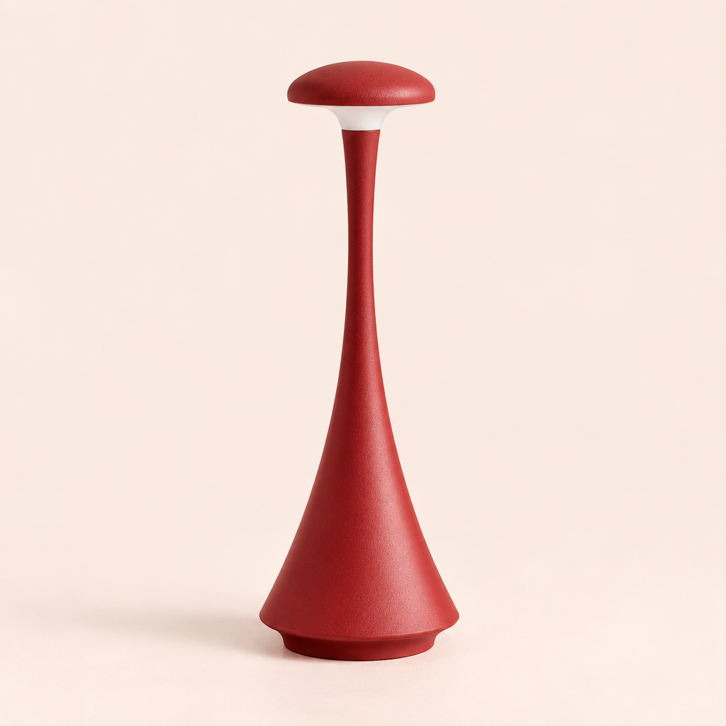 Acrylic Mushroom Table Lamp 26.5cm - Rechargeable Touch Bedside Light