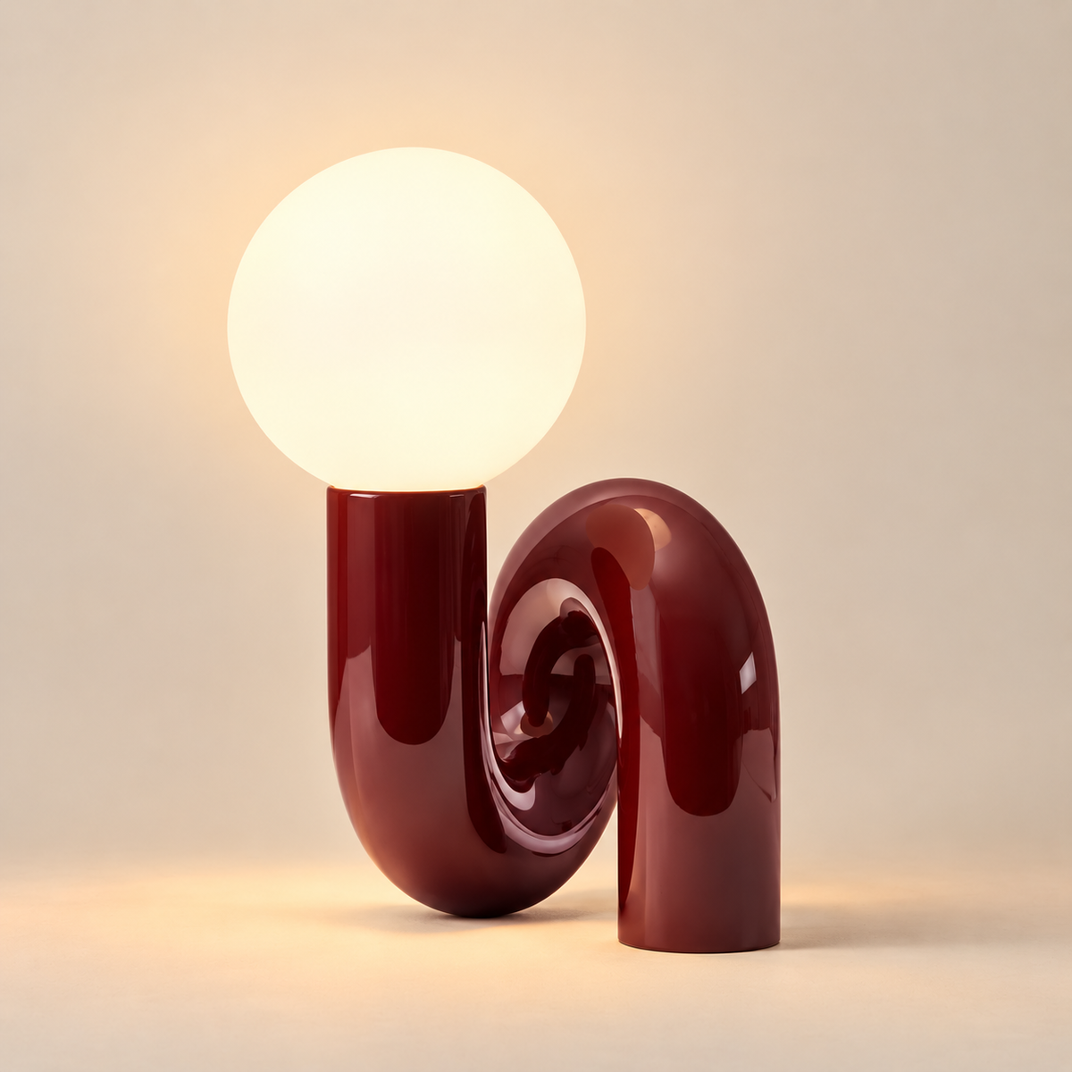 Frosted Glass Desk Lamp - Nordic Resin Table Light, 3 Colour Modes