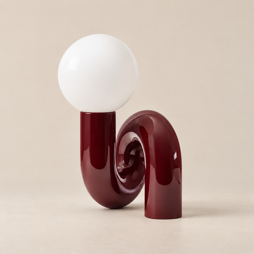 Frosted Glass Desk Lamp - Nordic Resin Table Light, 3 Colour Modes