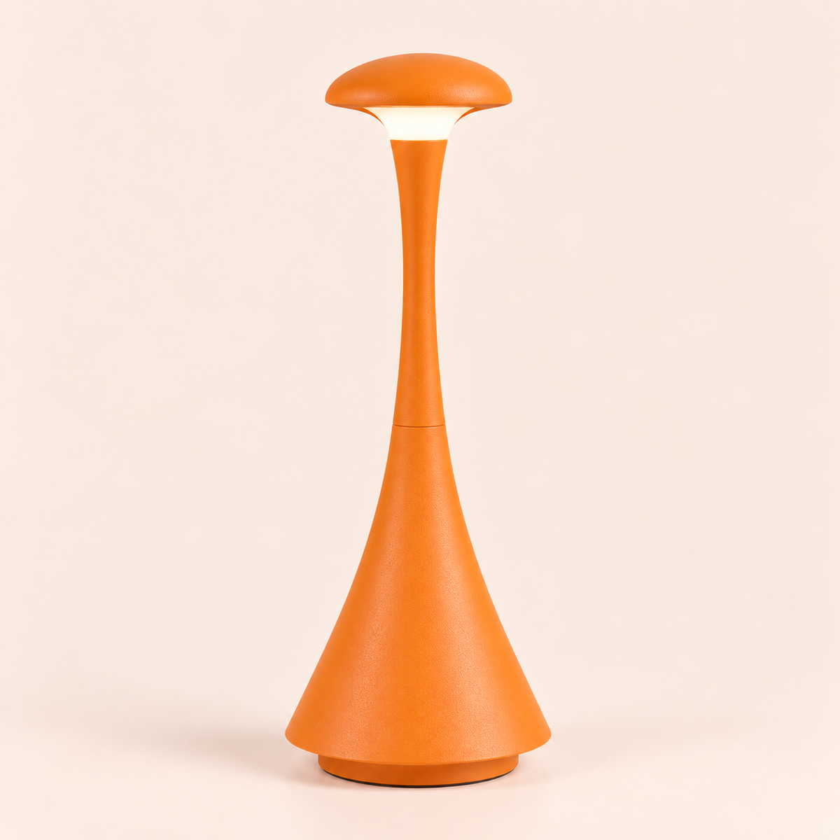 Acrylic Mushroom Table Lamp 26.5cm - Rechargeable Touch Bedside Light