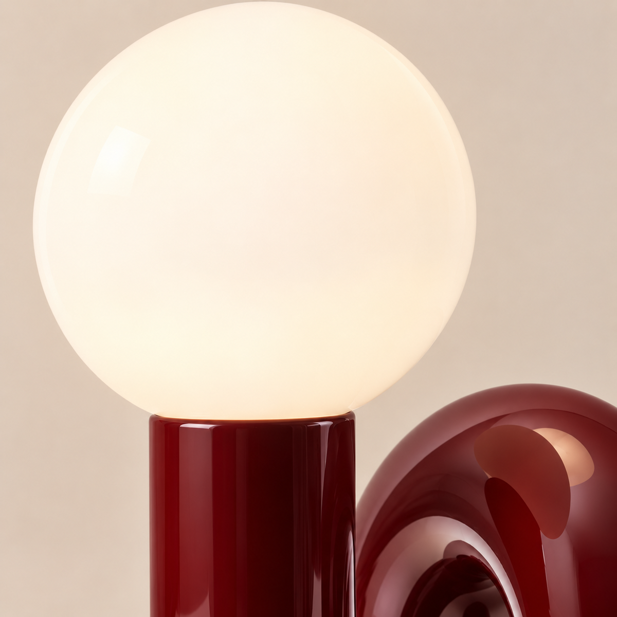 Frosted Glass Desk Lamp - Nordic Resin Table Light, 3 Colour Modes