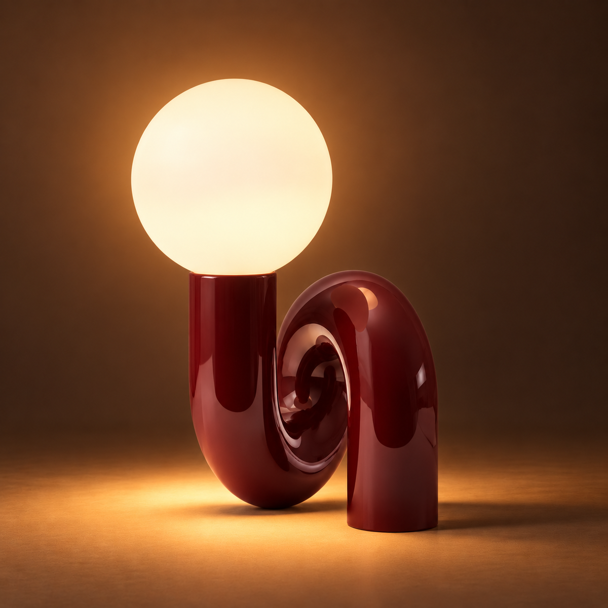 Frosted Glass Desk Lamp - Nordic Resin Table Light, 3 Colour Modes