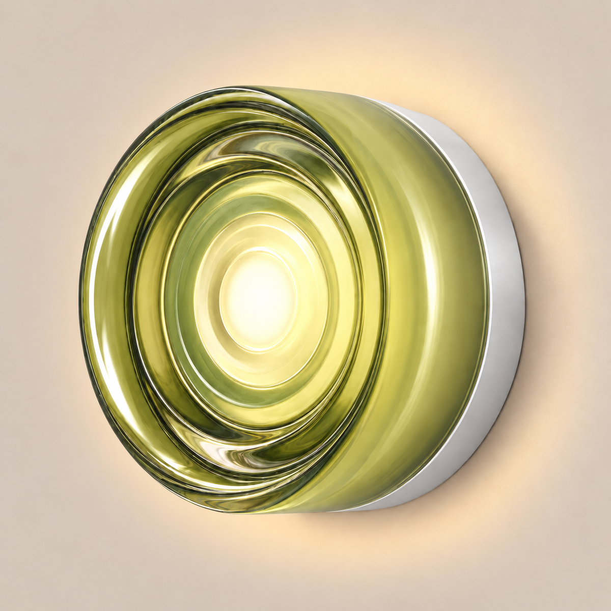 Round LED Wall Light 13.5cm - Acrylic Disc Hallway & Bedside Sconce