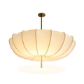 Wabi Sabi Fabric Pendant Light - Handmade Sculptural Chandelier for Dining Room & Restaurant