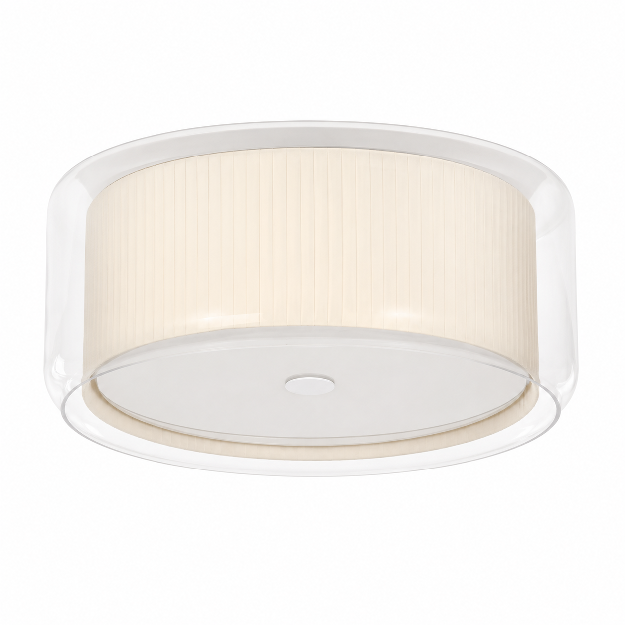 Glass Flush Mount Ceiling Light - 36W Dimmable Hallway and Bedroom