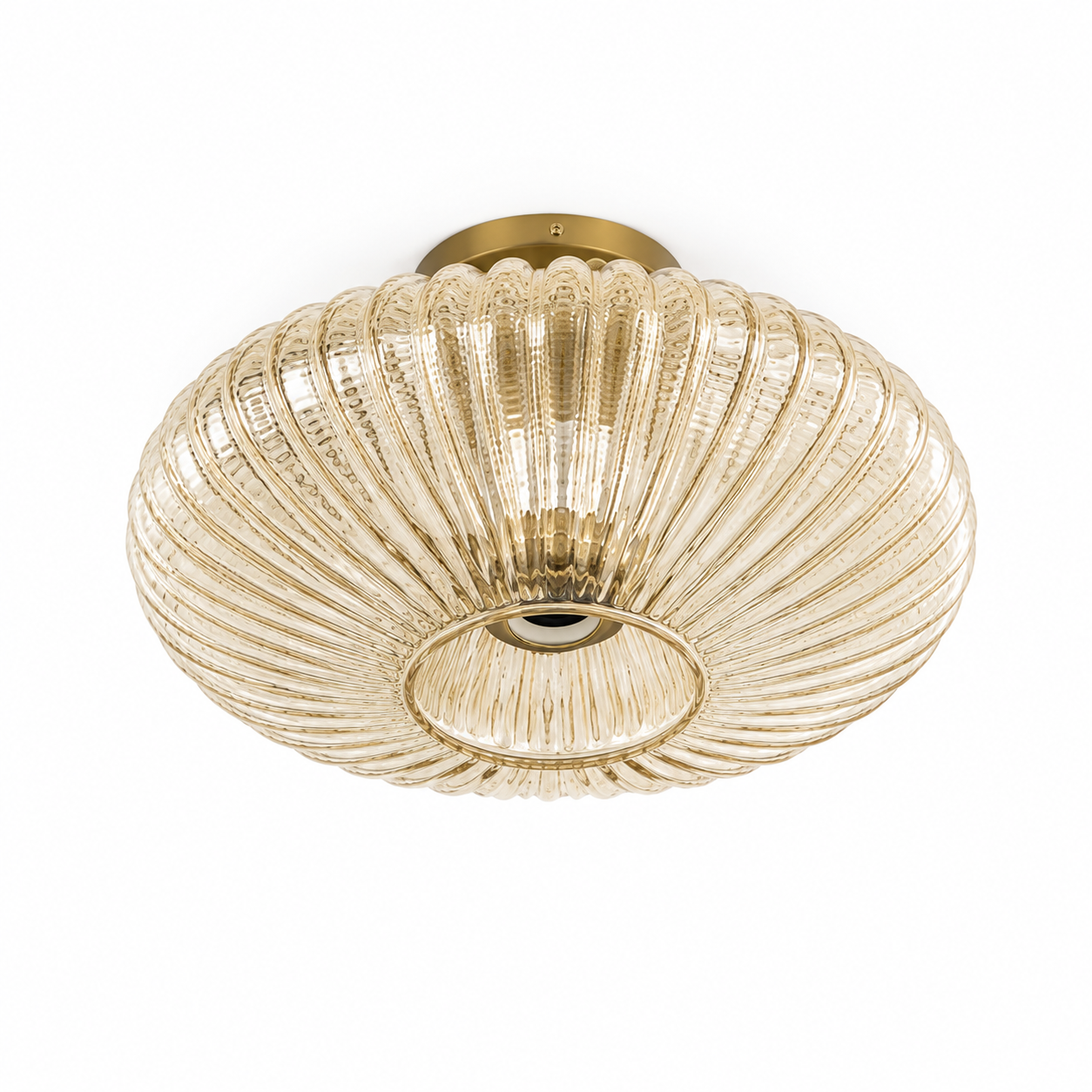 Nordic Glass Ceiling Light - Retro Flush Mount Light