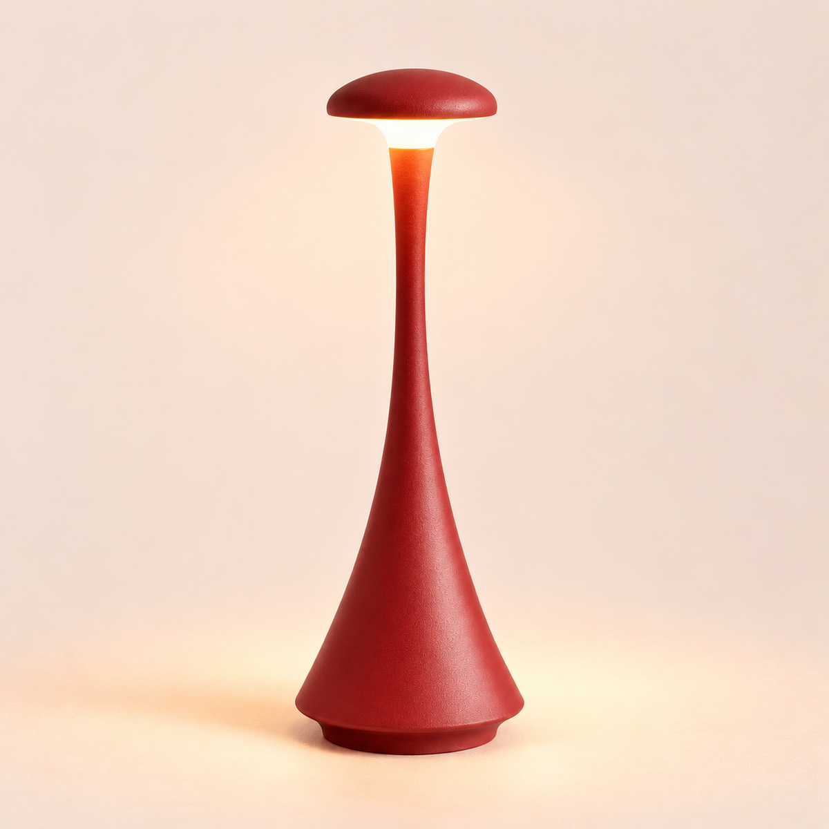 Acrylic Mushroom Table Lamp 26.5cm - Rechargeable Touch Bedside Light