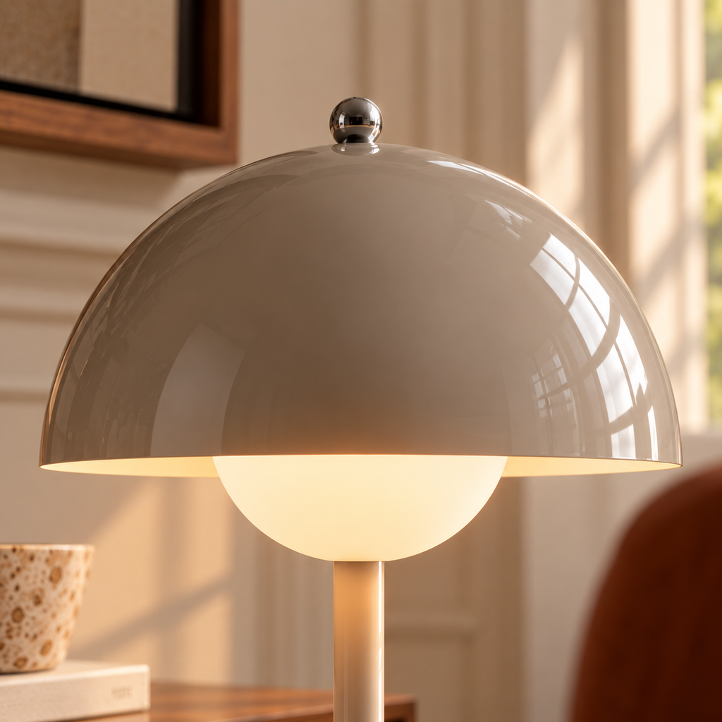 Mushroom Table Lamp 30cm - Cordless Rechargeable Touch Bedside Light
