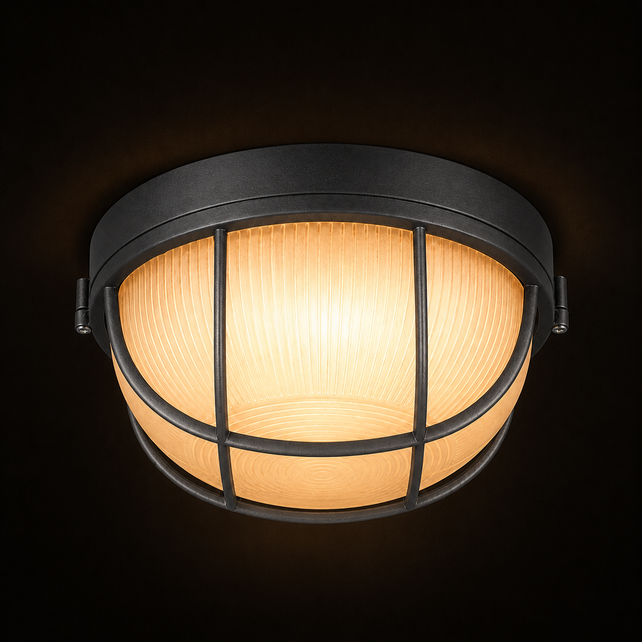 Outdoor Ceiling Light - Vintage Glass Porch Lantern
