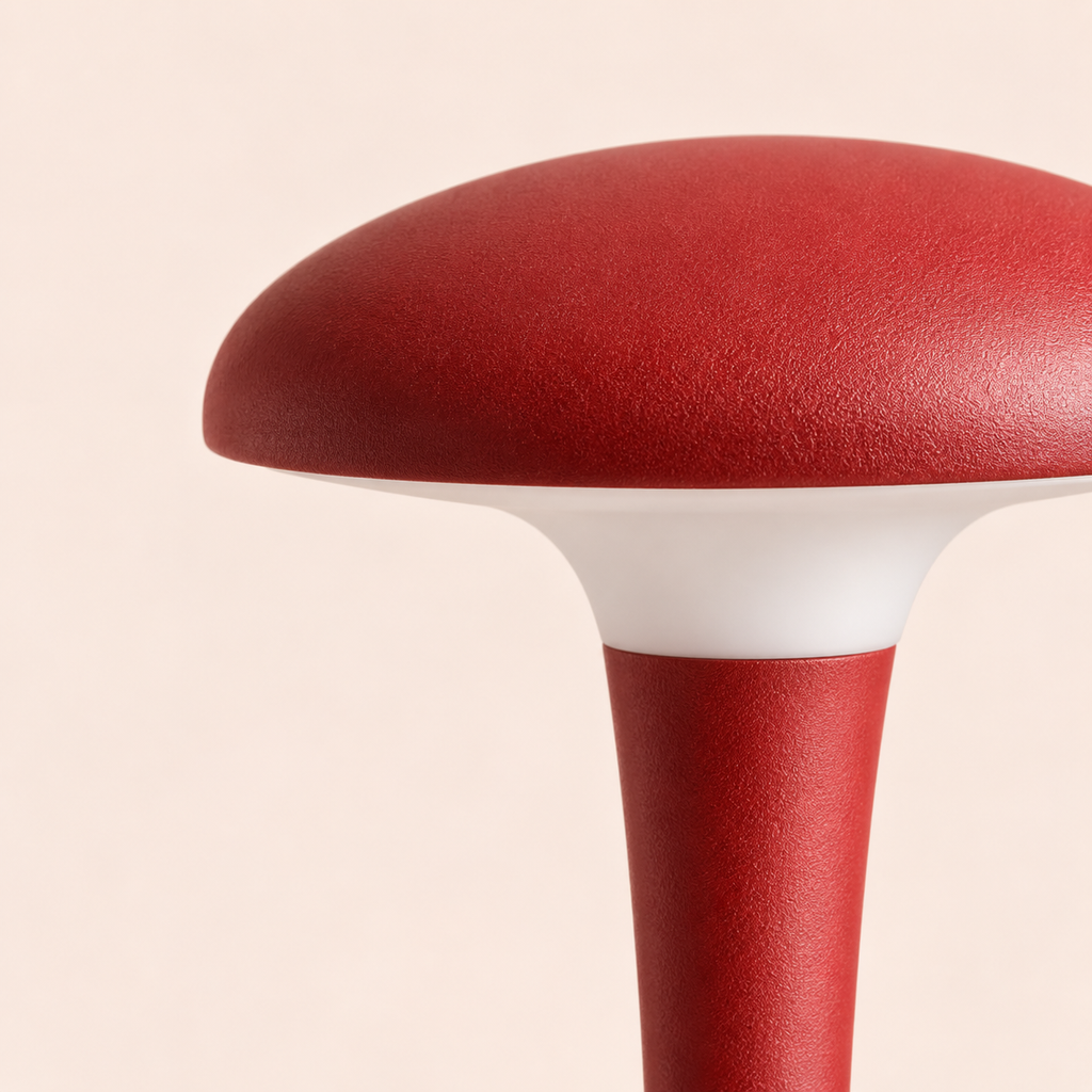 Acrylic Mushroom Table Lamp 26.5cm - Rechargeable Touch Bedside Light