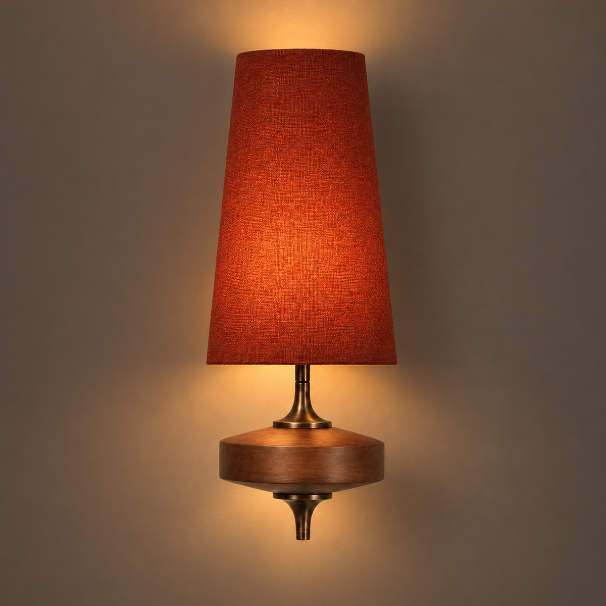 Fabric Wall Light - Carved Wood Nordic Bedside & Kitchen Sconce