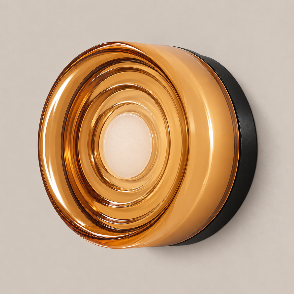 Round LED Wall Light 13.5cm - Acrylic Disc Hallway & Bedside Sconce