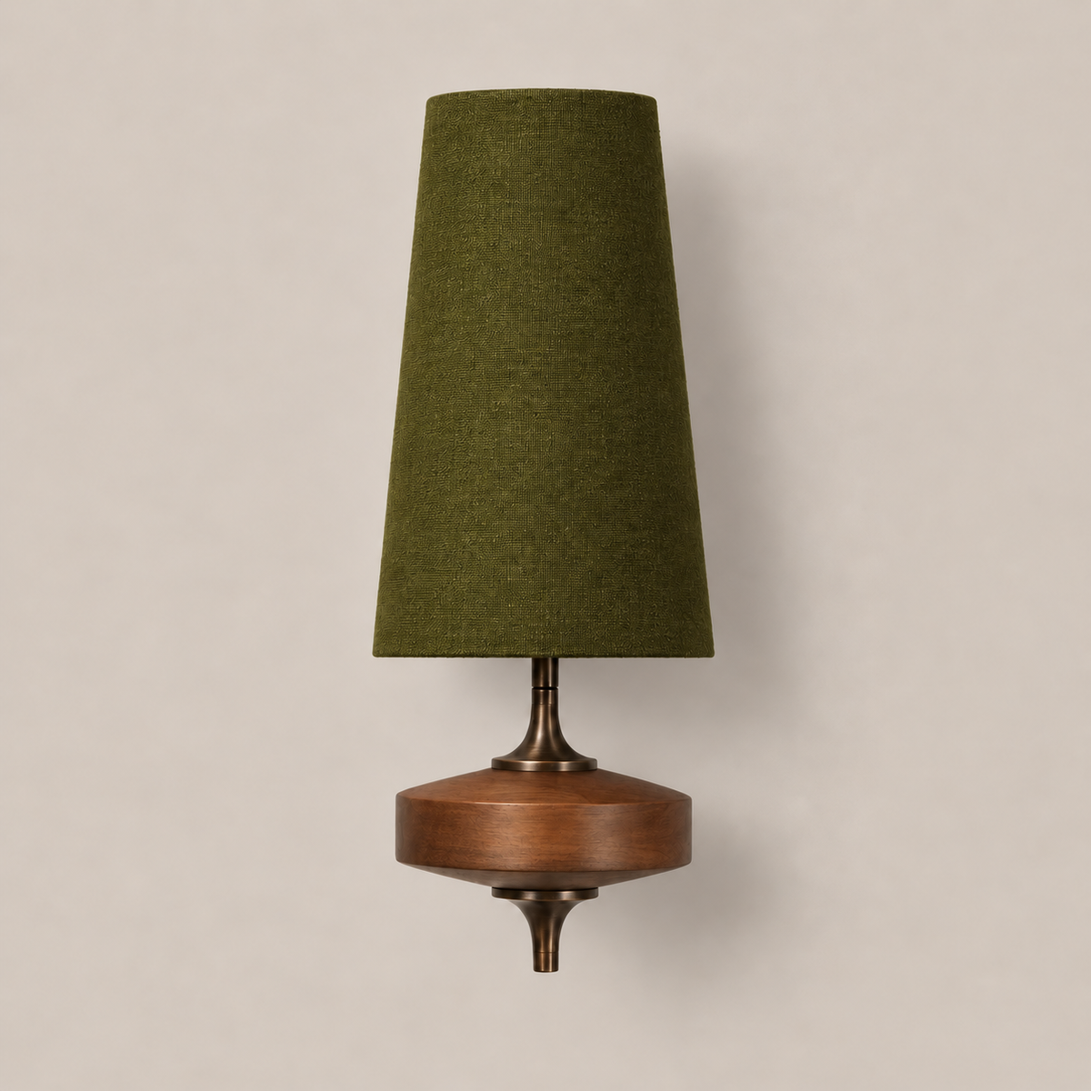 Fabric Wall Light - Carved Wood Nordic Bedside & Kitchen Sconce