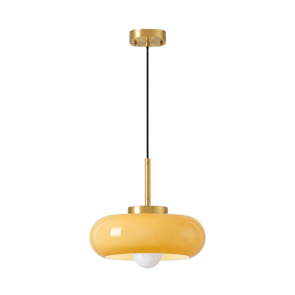 Glass Pendant Light 28cm - Retro Kitchen Island & Dining Light