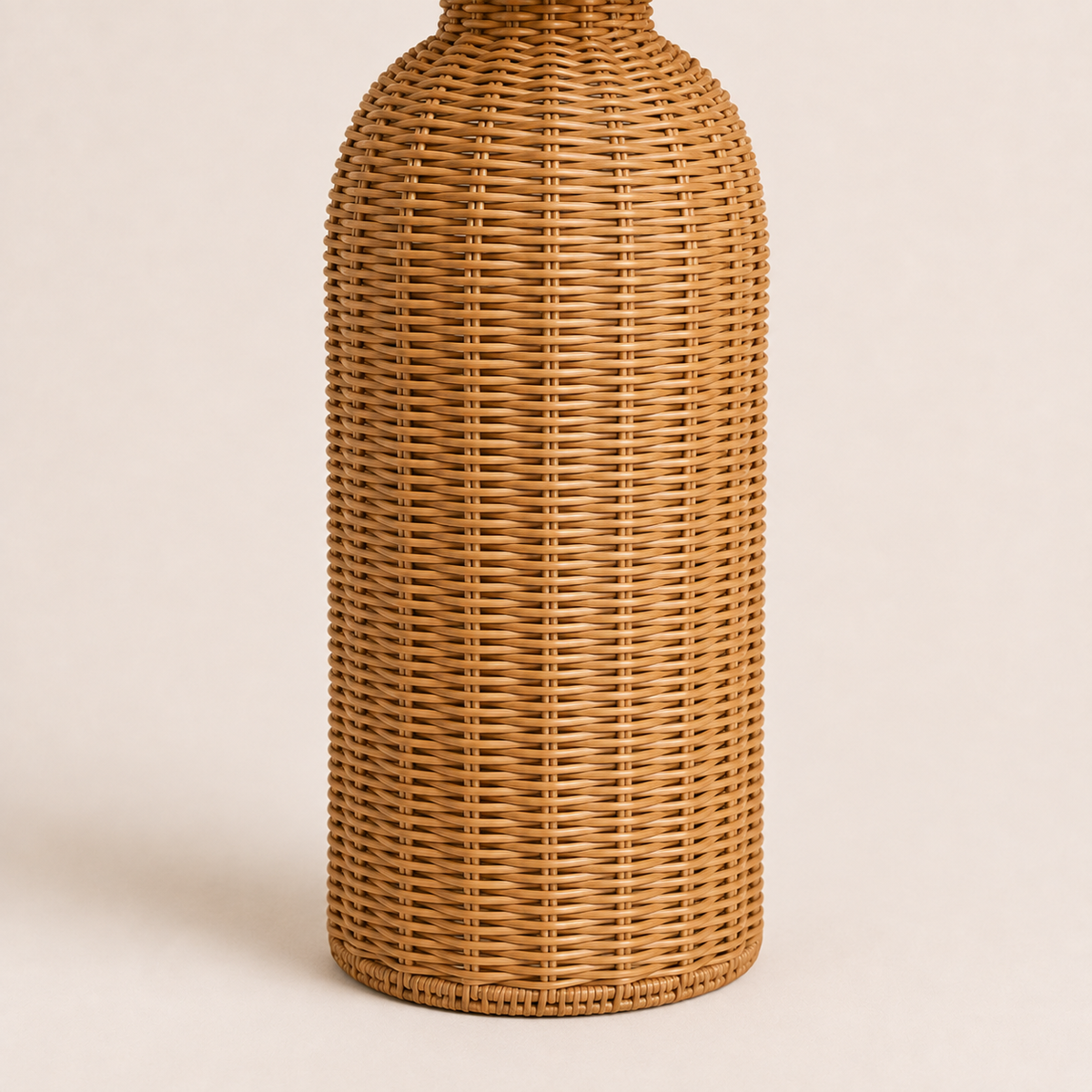 Rattan Table Lamp - Wabi-Sabi Cylindrical Bedside Lamp