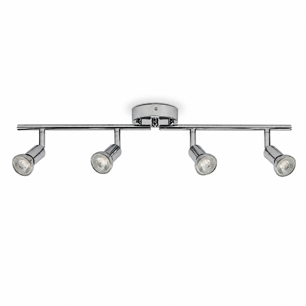 LED Ceiling Spotlight - Foldable 4-Head Bar