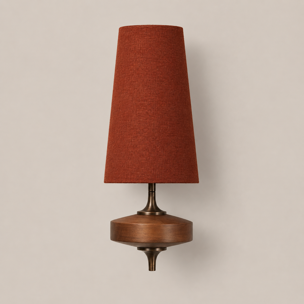 Fabric Wall Light - Carved Wood Nordic Bedside & Kitchen Sconce