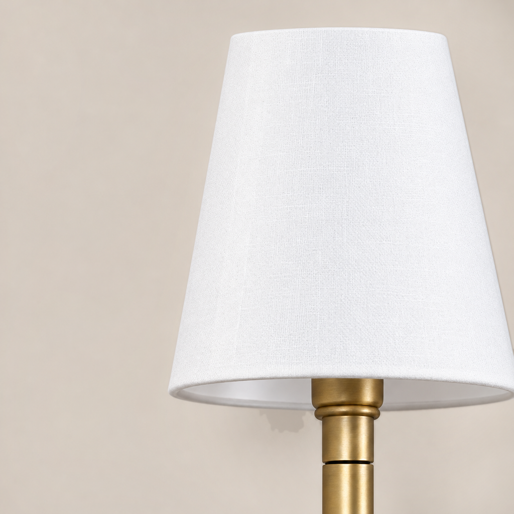 Fabric Wall Light 54cm - Classic Rod Bedside Sconce