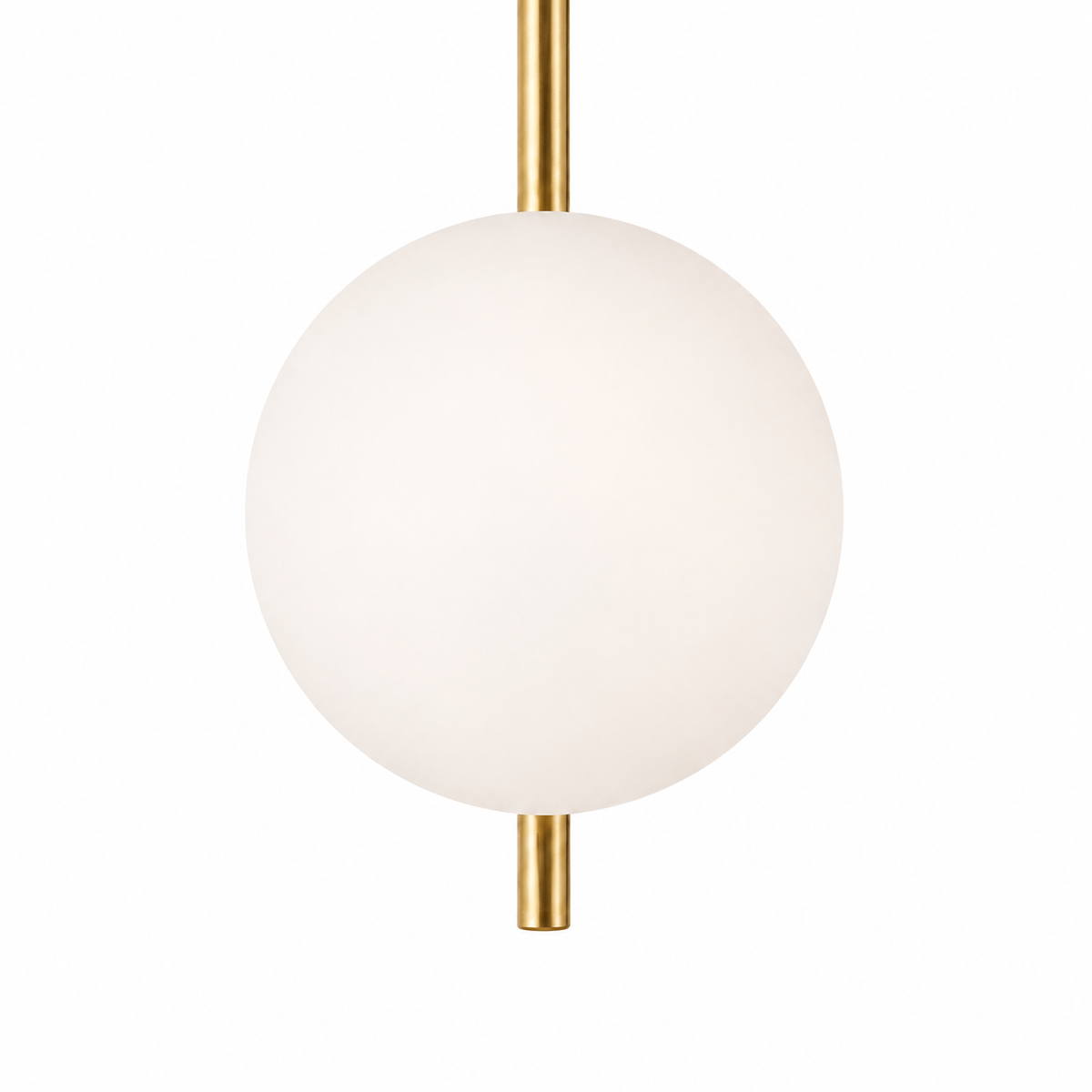 Stem Wall Light - Vertical Glass Globe Sconce