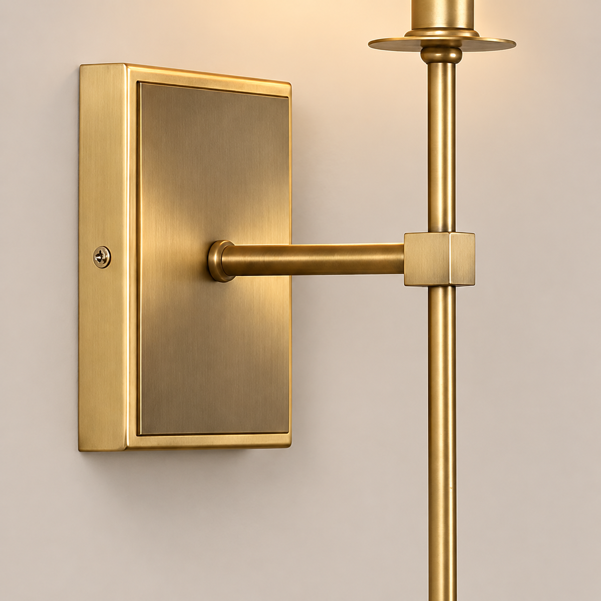 Fabric Wall Light 54cm - Classic Rod Bedside Sconce