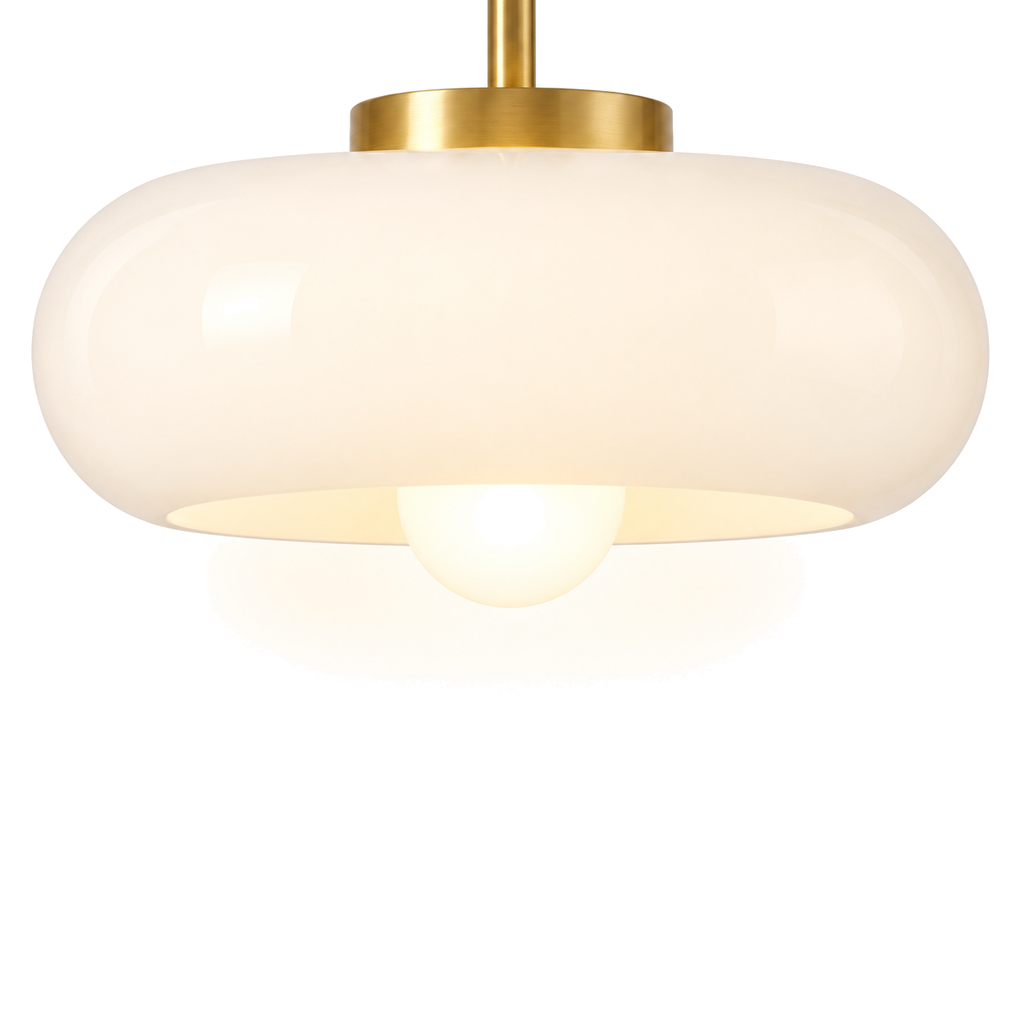 Glass Pendant Light 28cm - Retro Kitchen Island & Dining Light