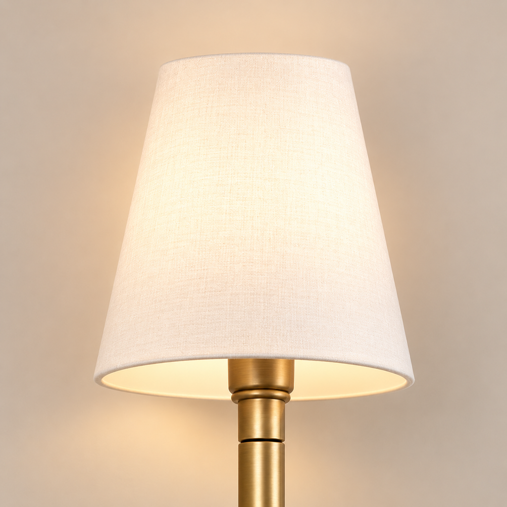 Fabric Wall Light 54cm - Classic Rod Bedside Sconce