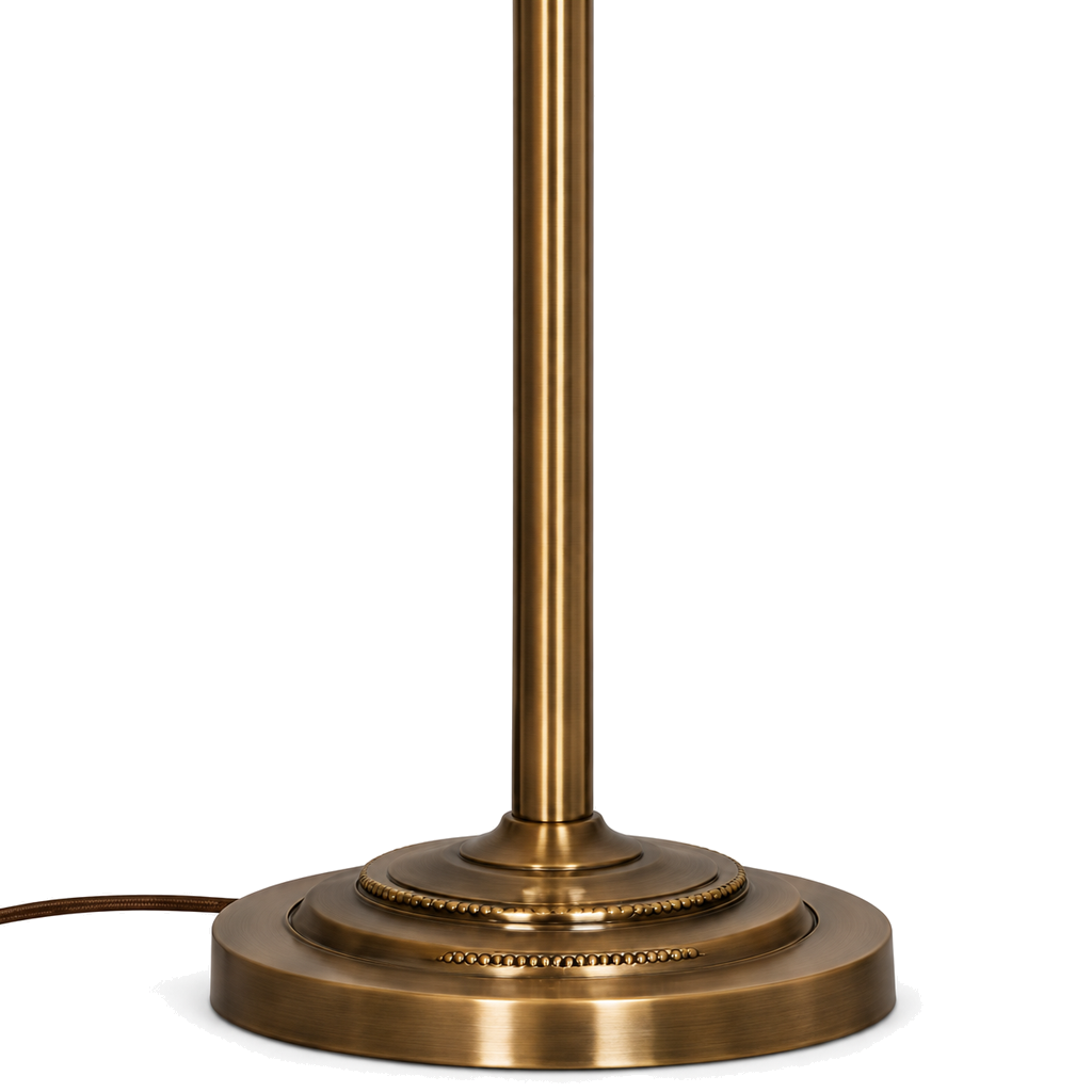 Retro Floor Lamp 160cm - Adjustable Fabric Shade Living Room Light