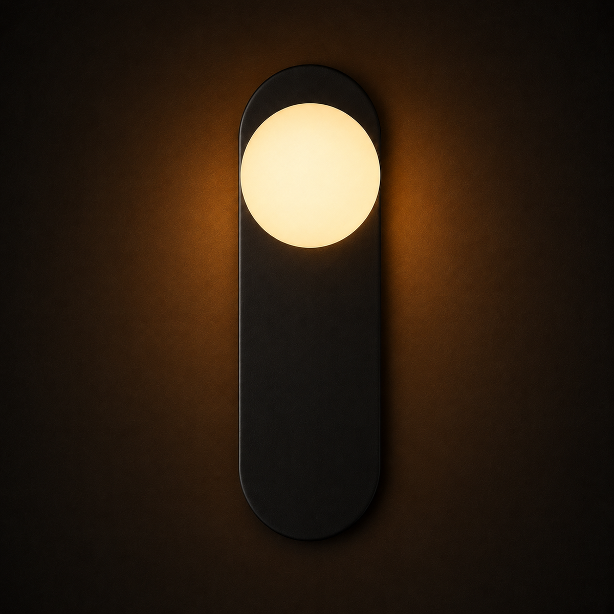 Oval Plate Wall Light - Globe LED Sconce