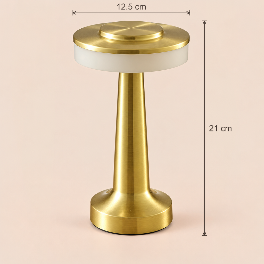 Rechargeable Bar Table Lamp - Cordless Touch Dimmable Restaurant Light