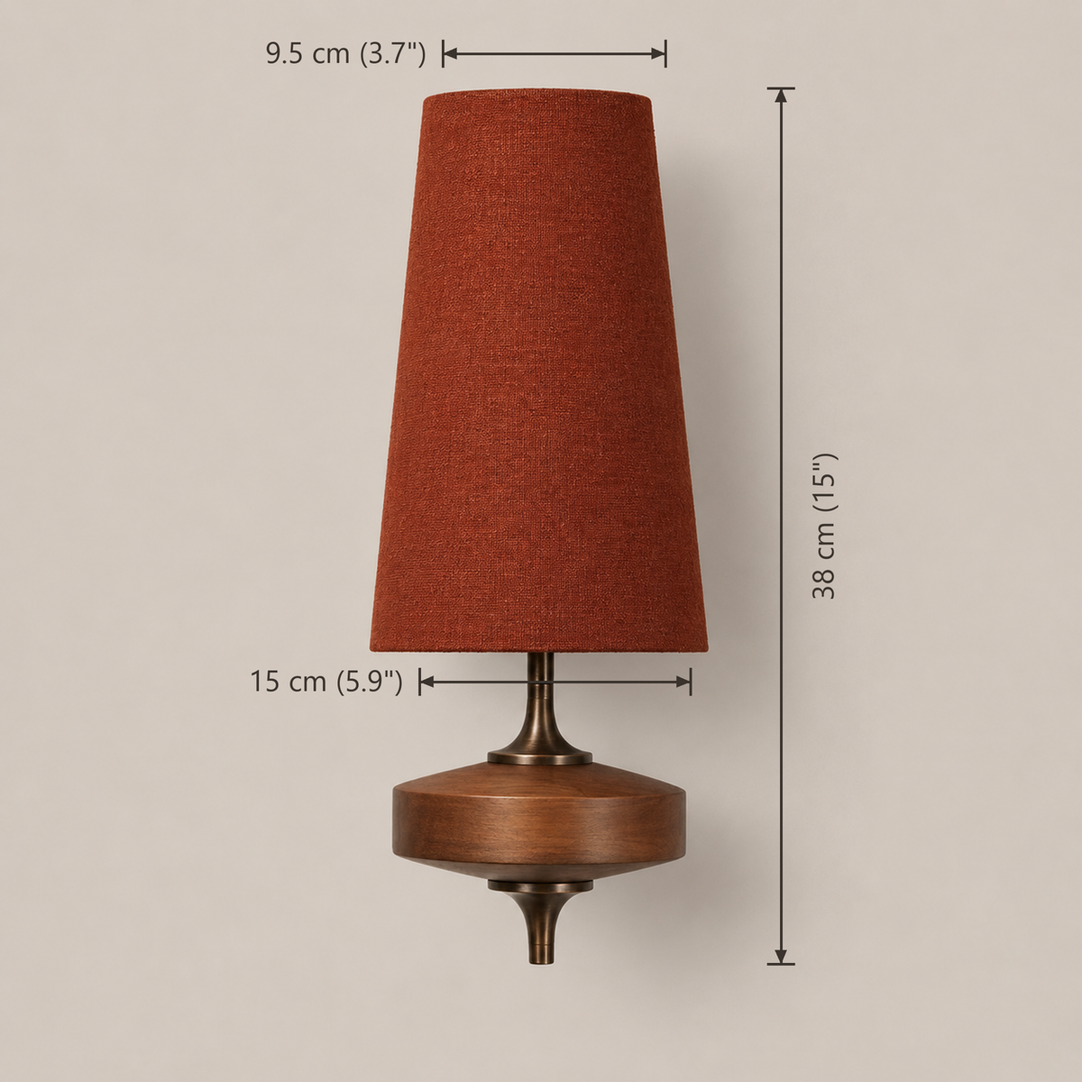 Fabric Wall Light - Carved Wood Nordic Bedside & Kitchen Sconce