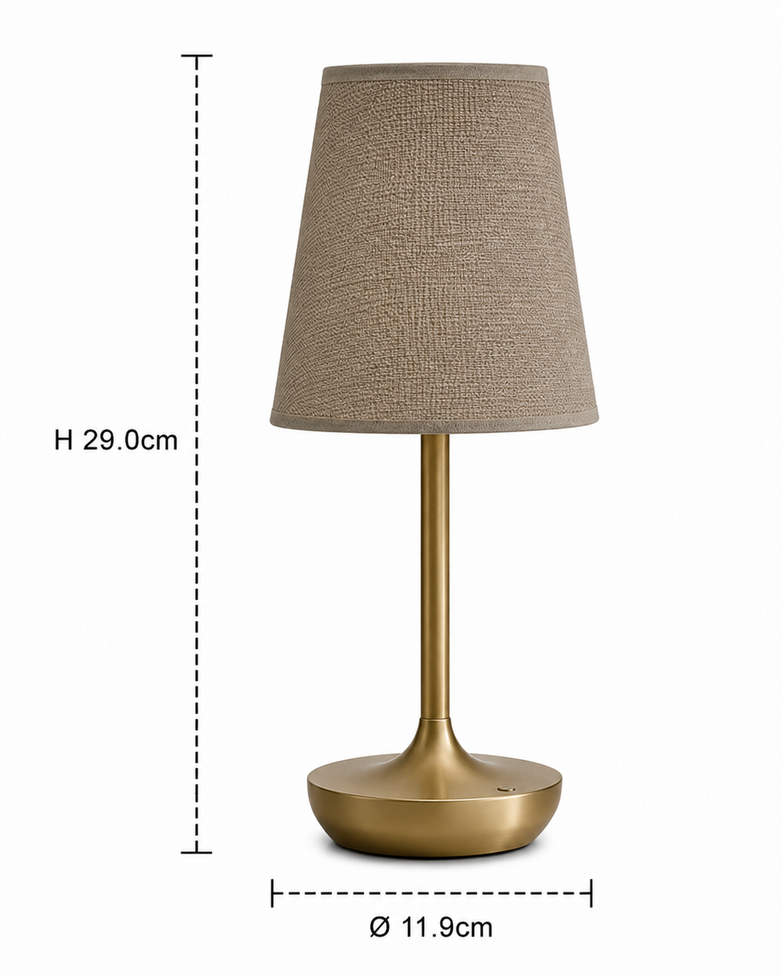 Rechargeable Table Lamp - Dimmable USB Fabric Bedside Lamp