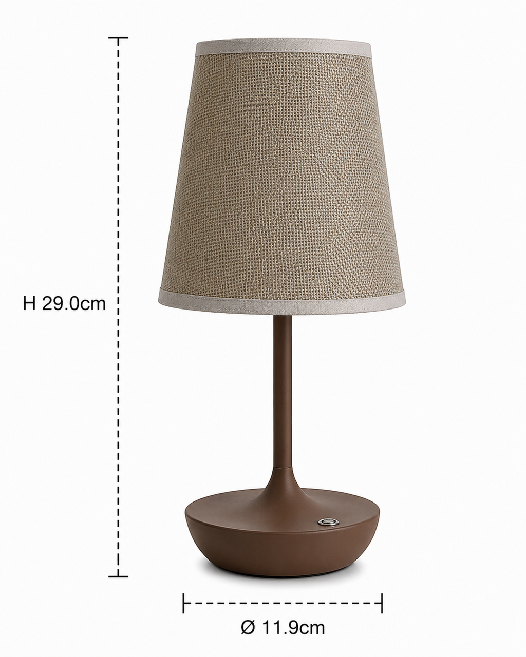 Rechargeable Table Lamp - Dimmable USB Fabric Bedside Lamp