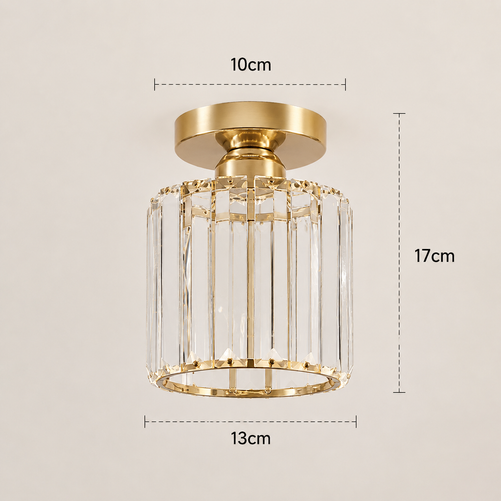 Crystal Ceiling Light - Corridor Flush Light