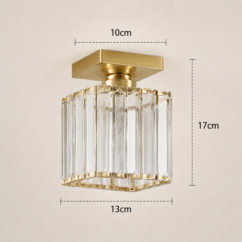 Crystal Ceiling Light - Corridor Flush Light
