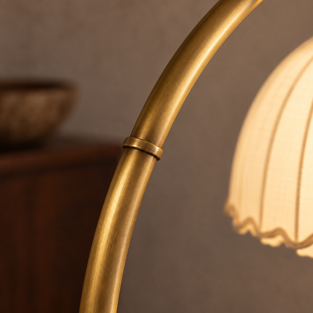 Japanese Lantern Table Lamp 54cm - Marble Base Vintage Bedside Light