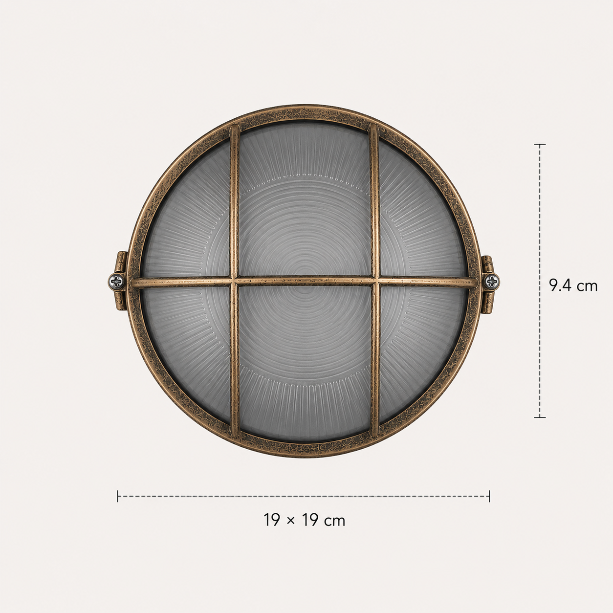 Outdoor Ceiling Light - Vintage Glass Porch Lantern