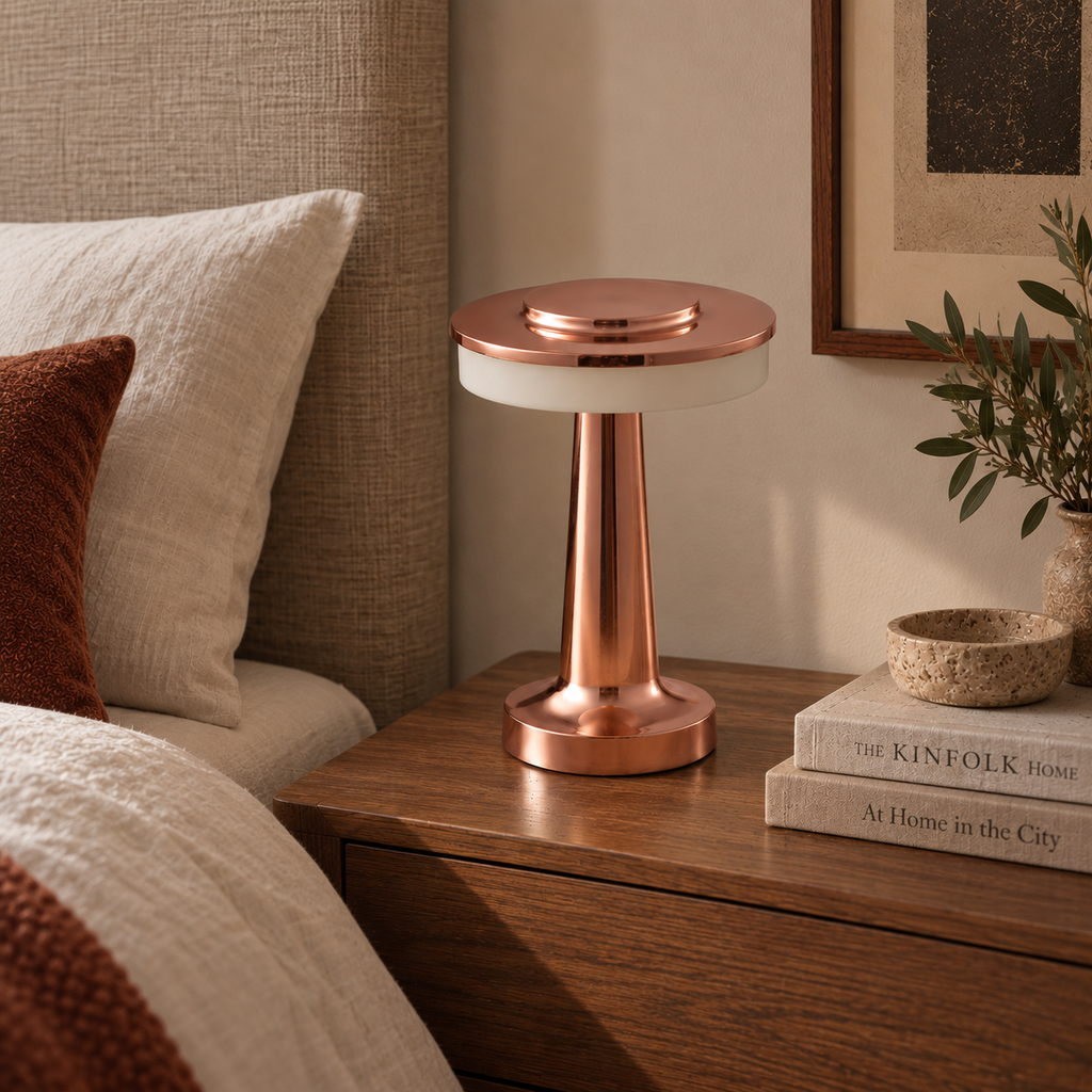 Rechargeable Bar Table Lamp - Cordless Touch Dimmable Restaurant Light
