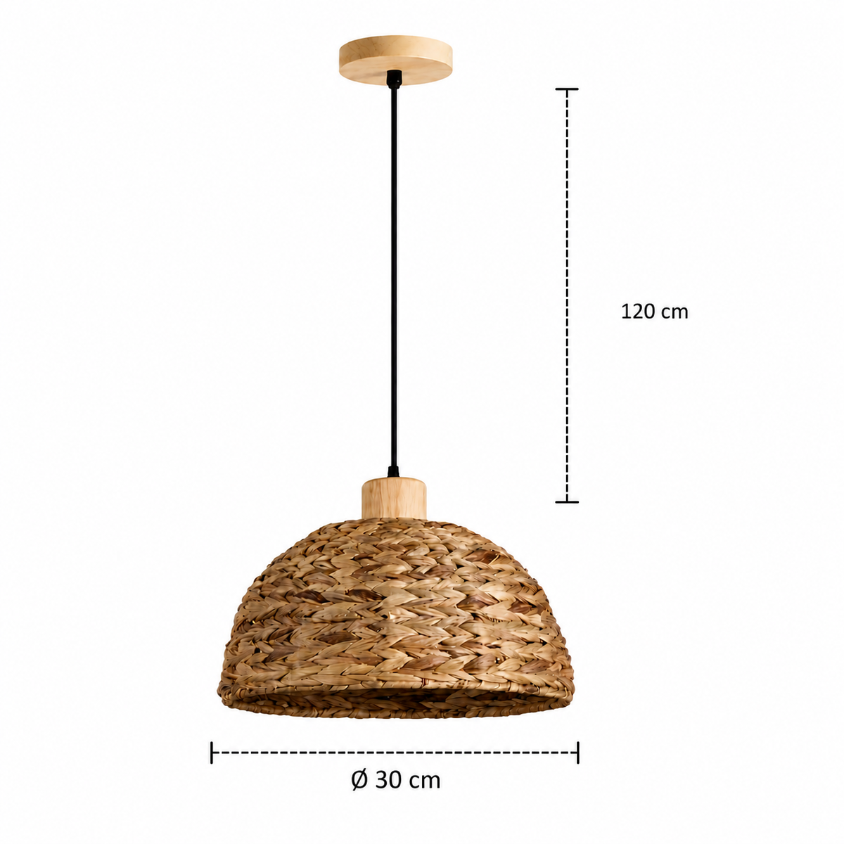 Rattan Pendant Light - Boho Kitchen Island and Dining Pendant
