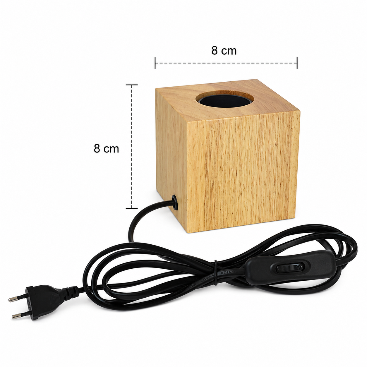 Wood Table Lamp - Modern Retro E27 Desk Lamp