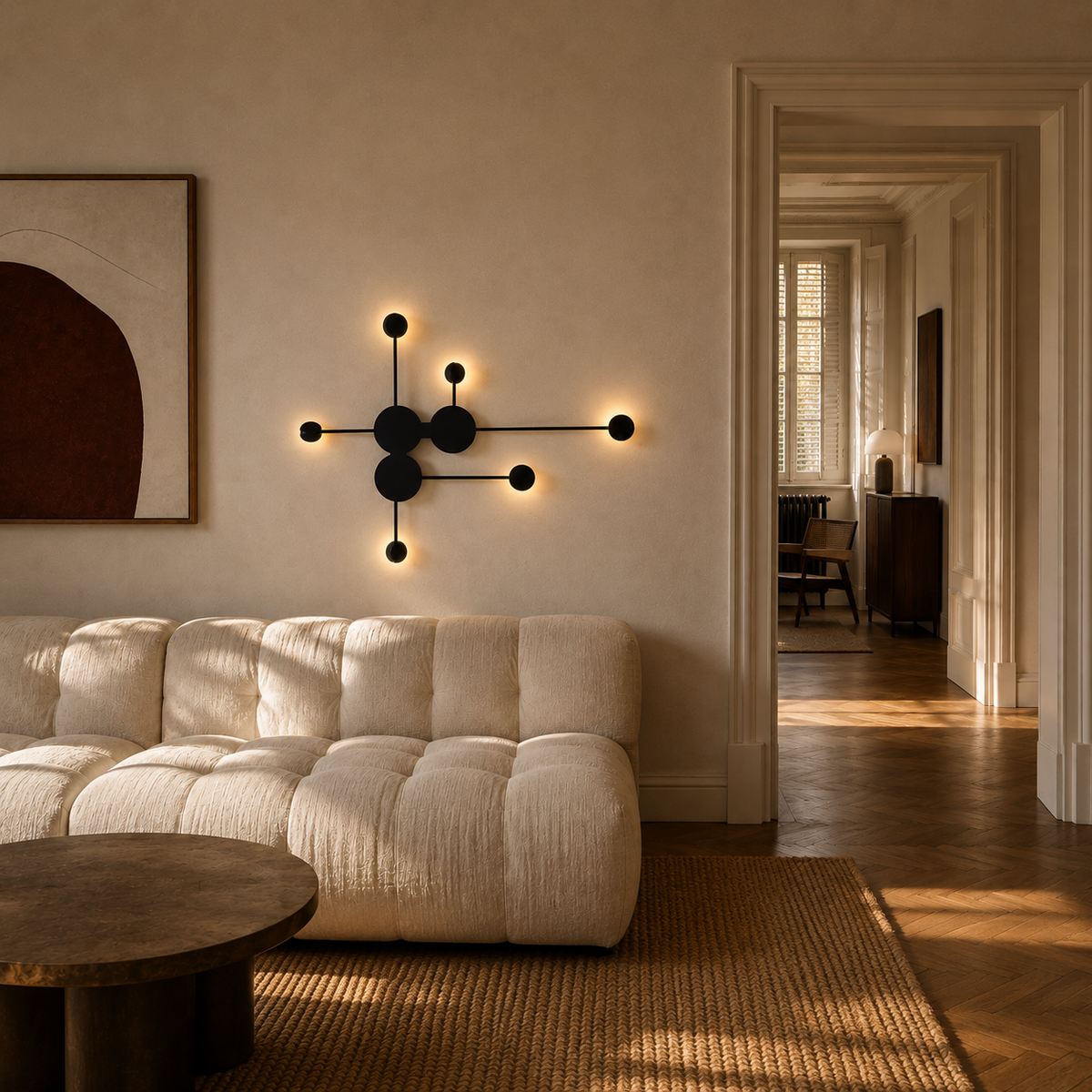LED Wall Light - 6 Heads - Modern Molecular Sconce
