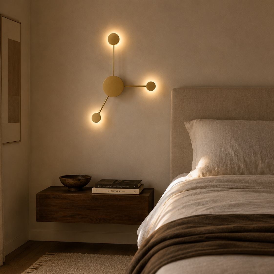 LED Wall Light - 3 Heads - Modern Molecular Sconce