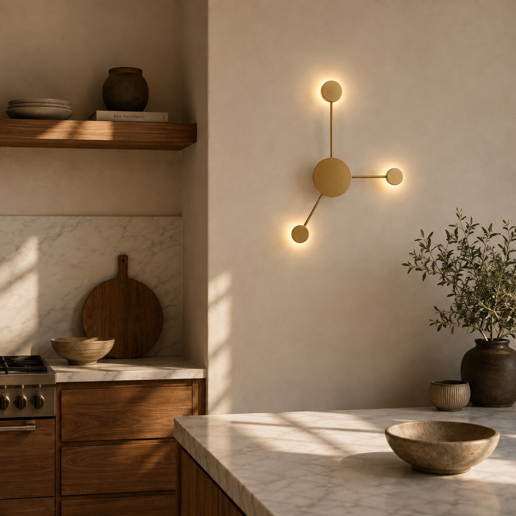 LED Wall Light - 3 Heads - Modern Molecular Sconce