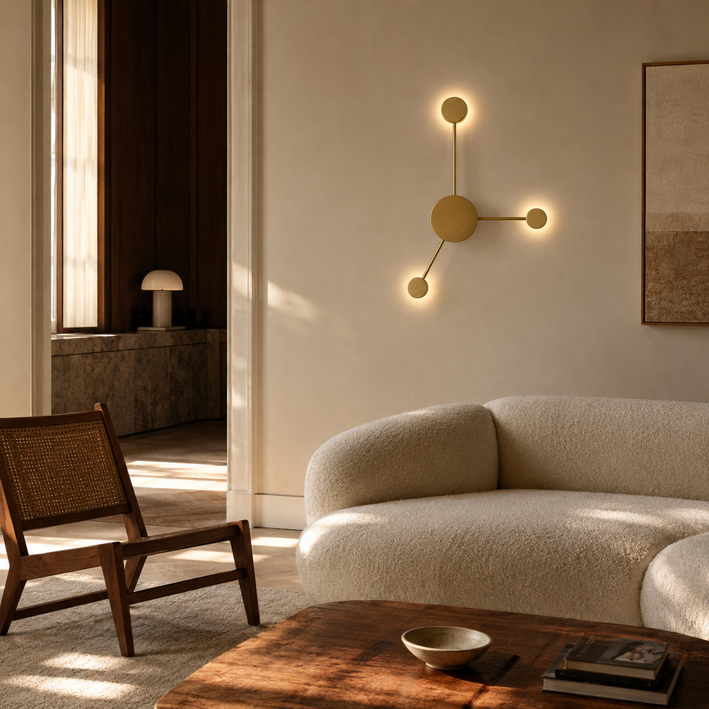 LED Wall Light - 3 Heads - Modern Molecular Sconce