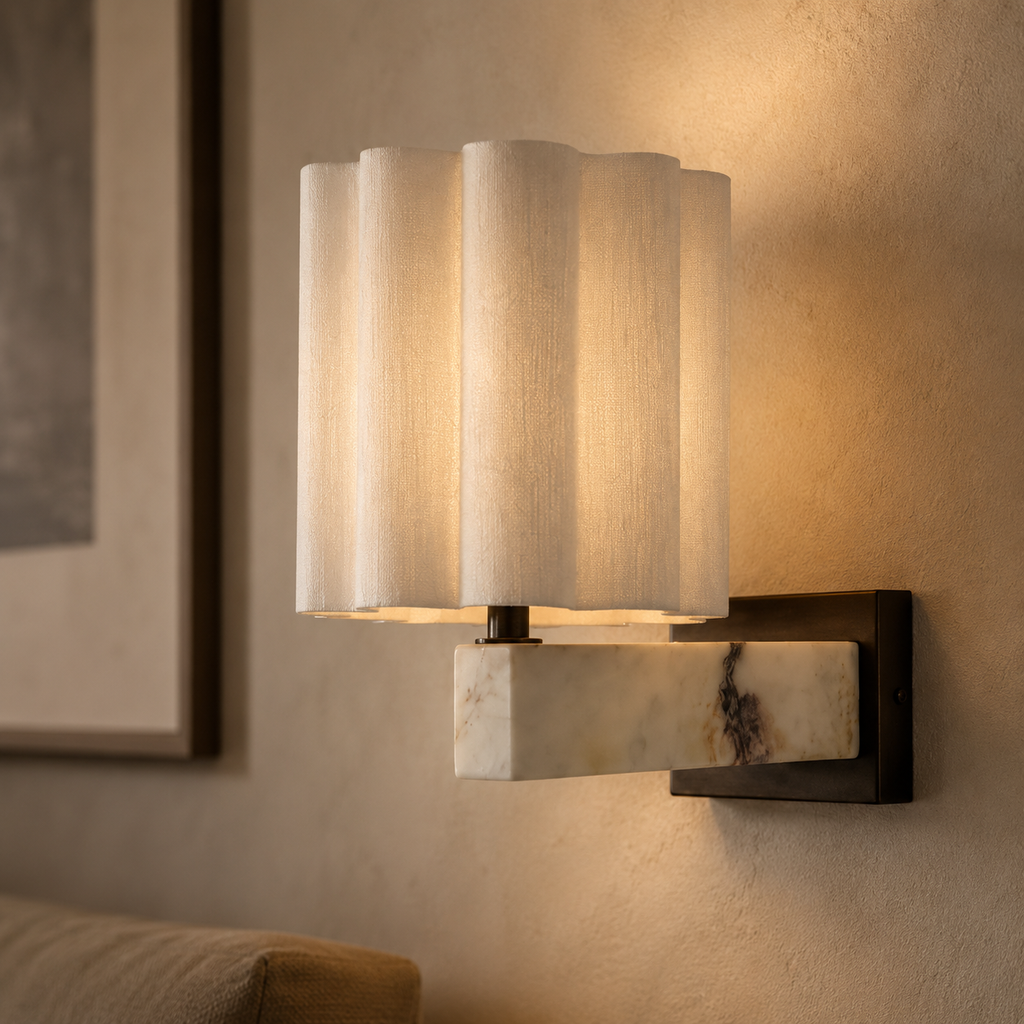 Marble Wall Light - Danish Design LED Bedside Sconce