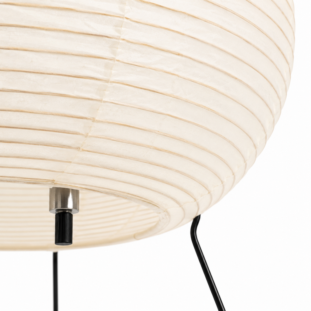 Rice Paper Table Lamp - Japanese Akari Tripod Lamp