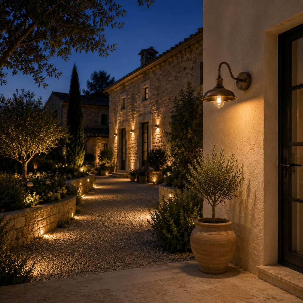Outdoor Wall Light - Vintage Industrial Courtyard Lantern