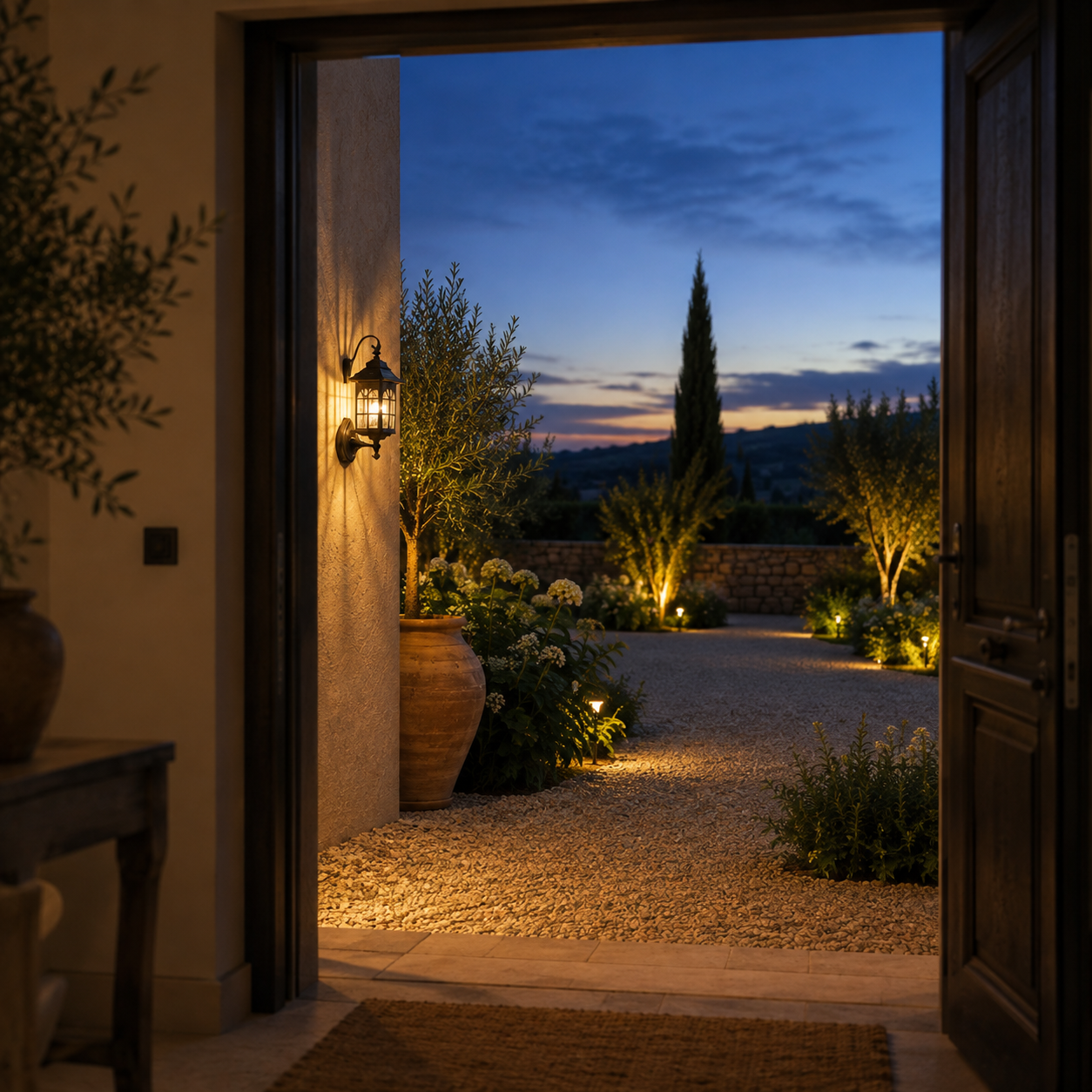 Solar Wall Light - Retro Outdoor Induction Garden Lantern